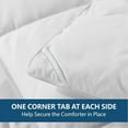 thumbnail image 4 of Down Alternative Comforter-All Season Queen Comforters Duvet Insert with Corner Tabs-Lightweight Breathable Reversible White Comforter 90x90 inches, 4 of 6