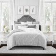 thumbnail image 2 of 6ix Tailors  Perry Silver King Size Comforter & 2 Pillow Shams Set - 5 Piece, 2 of 5