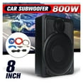 10 Inch 800W Powered Car Speaker Subwoofer Amplifier HIFI Amp Slim