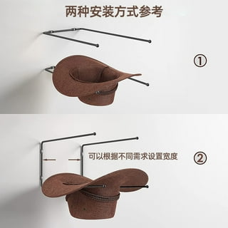 pickuparts Cowboy Hat Rack for Wall Set of 4 Cowboy Hat Holder Rustic  Western Horseshoe Hat Hanger with 2 Wooden Board Hat Organizer for Western  Wall