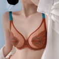 thumbnail image 6 of Lace Bralettes Wireless Bras for Women Push Up Bra Everyday Bras V Neck Spaghetti Strap Unpadded Bra, 6 of 8