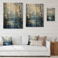 thumbnail image 4 of Designart "Birch Woods Moonlit Euphony V" Floral Print on Natural Pine Wood, 4 of 5