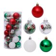thumbnail image 2 of 30pcs bolas colgantes del árbol de Navidad Home Office Mall árbol bolas de plástico decoración colgante adorno GeweYeeli HA000435-04B, 2 of 7
