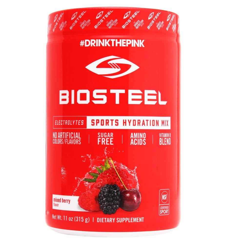 BioSteel Electrolytes Sports Hydration Mix Mixed Berry 11 oz