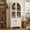 White, variant on Arched Kitchen Pantry Cabinet with Door Shelves, 71" Tall Kitchen Storage Cabinet with Open & Adjustable Shelves, Freestanding Kitchen Cupboard with Hidden Drawer & Glass Door