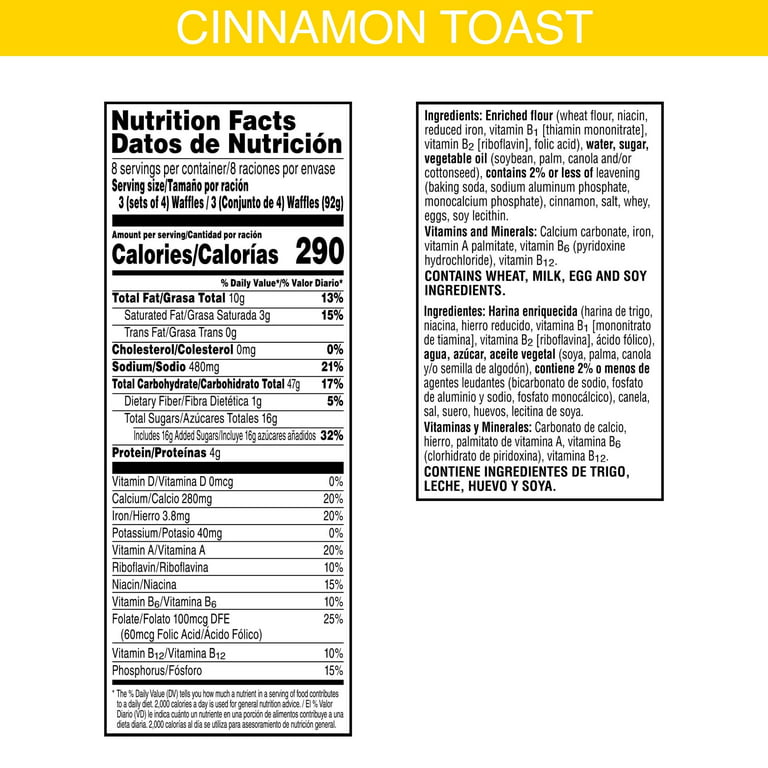 Save on Eggo Mini Waffles Cinnamon Toast Family Pack - 24 ct Order Online  Delivery