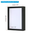 thumbnail image 2 of Uxcell 6x8 Shadow Box Frame Wooden Dried Flower Photo Frame Floating Photo Frame Black, 2 of 6