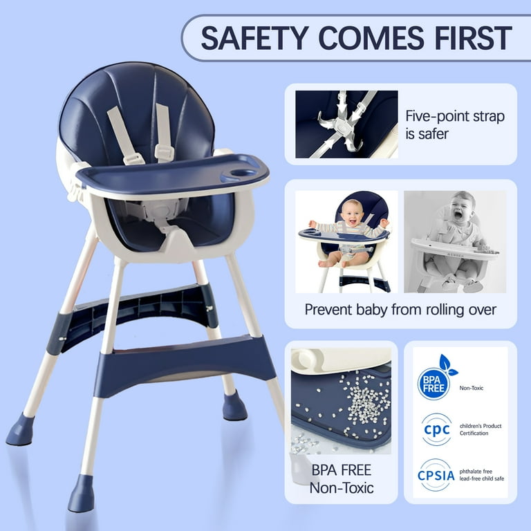 Navy blue high chair hotsell