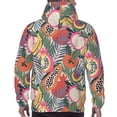 thumbnail image 3 of Bingfone Tropical Fruit Men's Drawstring Hoodie Long Sleeve Pocket Sweatshirts-XX-Large, 3 of 6