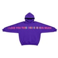 thumbnail image 6 of Matching Couples Hoodies I Love You This Much, Valentines Day Couples Hoodies Oversized Long Sleeve Sweatshirts Cute Message Print Pullover Tops, 6 of 8