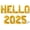 Gold, variant on Letter Balloons - HELLO 2025 16" Inch Alphabet Letters Foil Mylar Balloon New Years Eve Party Banner (Pink)