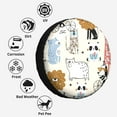 thumbnail image 6 of Kdxio Hand Drawn Animals for Tire Cover Wheel Protectors Tyre Covers Weatherproof Wheel Covers Universal Fit for Trailer Rv SUV Truck Camper Travel Trailers 16 inch, 6 of 8