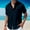 Navy, variant on EQWLJWE Compression Shirt for Men's Casual Shirts Stylish Solid Color Short Sleeve Lapel Collar Button Down Shirt Wrinkle Free Soft Summer Beach Tops for Office