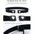 thumbnail image 3 of AWAYTR 3 Pcs Children Magnetic Buckle Elastic Belts Easy Wear Adjustable Stretch Belt for Toddler Boys Girls Pants, 3 of 7