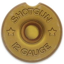 Open Road Brands 12-Gauge Shotgun Shell Coaster for Car or Truck, 1 Pack, Easy Clean, 2.56 x 2.56 x 0.23 in
