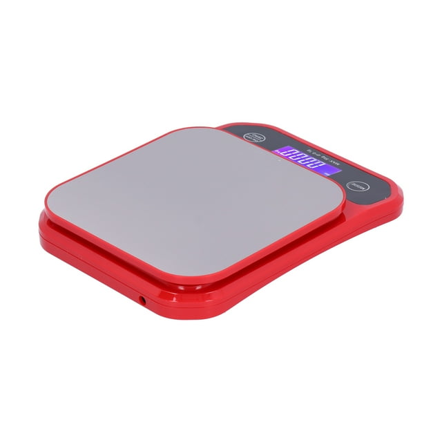 Digital Kitchen Scale, Stainless Steel Panel New ABS Engineering Plastic Food Scales For Kitchen For Liquid Solids For Nutritious Meals For Meat Red,Black