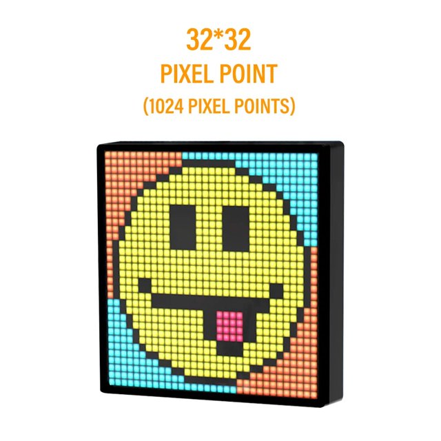 Pantalla de píxeles LED inteligente, luz nocturna, Control por aplicación, pantalla programable, patrón de texto DIY, animación, marco de fotos, decoración del hogar, sala de juegos