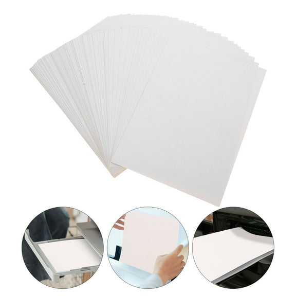 NICEXMAS A5 Size 100 Sheets Self Adhesive Coated Paper for Printing and Labeling Items