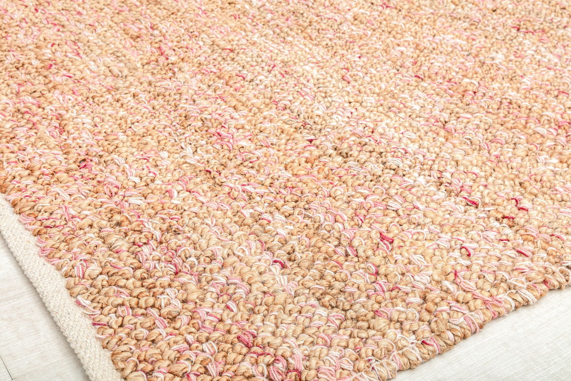 Rugs America Blush Confetti DR10B Solid Farmhouse Orange Area Rug, 8’0”x10’0”