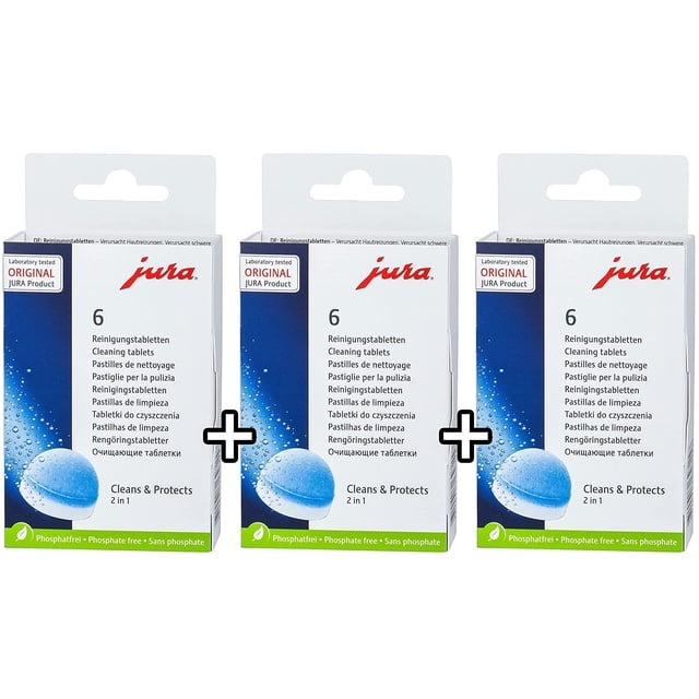Tabletas limpiadoras Jura 2-Phase para Coffee Mac completamente automáticas
