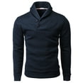 thumbnail image 2 of H2H Mens Casual Slim Fit Pullover Sweatshirts Knitted T-Shirts Thermal Napping Inside (CMOSWL060), 2 of 6