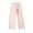Pink, variant on Women's Drawstring Waist Wide Leg Pants Comfortable Fabric Relaxed Silhouette Travel Weekend Daily Wear Black S