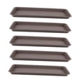thumbnail image 3 of Paquete de 5 platillos para macetas, bandejas para jardineras y bandejas de goteo para jardín. Gris, 3 of 8