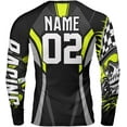 thumbnail image 3 of Custom Motocross Racing Long Sleeve Rash Guard Shirt Dirtbike Shirt Motocross Costumes Custom Dirt Bike Jersey for Men (M), 3 of 5