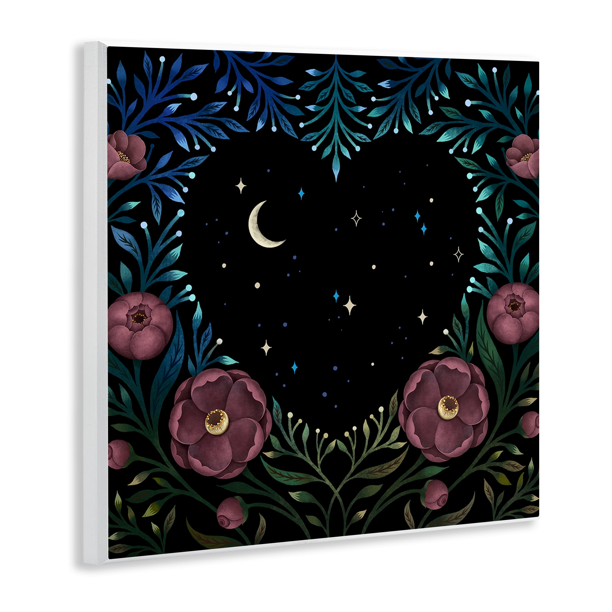 Stupell Industries Heart Night Sky Garden Wall Plaque Art, design by Episodic Drawings