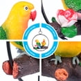 thumbnail image 5 of Gymnture Parrot Statue Bird Ring Perch for Garden Decor, 5 of 11