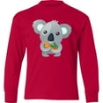 thumbnail image 3 of Inktastic Cute Koala Bear Long Sleeve Youth T-Shirt, 3 of 5