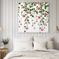 thumbnail image 4 of Pink Spring Floral Wall Art Painting on Canvas, Green Summer Botanical Canvas Art Home Prints Wall Art Framed Modern Artwork for Living Room Bedroom Wall Decor 16x16in, 4 of 9