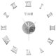 thumbnail image 1 of Reloj de Pared DIY NQ Gigante con Números Romanos Espejo Sin Marco Decoración Plata, 1 of 5