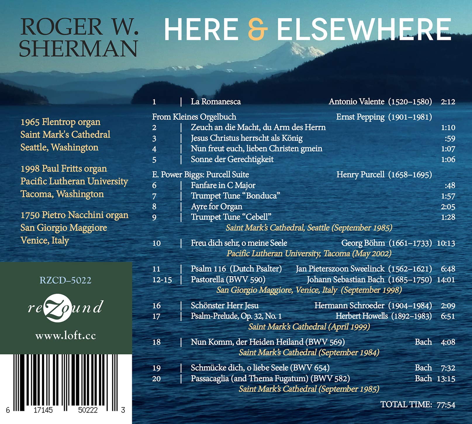 Roger w. Sherman - Here & Elsewhere - Music & Performance - CD