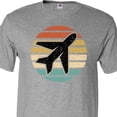 thumbnail image 4 of Inktastic Airplane Pilot Vintage Sunset T-Shirt, 4 of 5