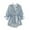 Blue, variant on Button Down Shirts for Women 2023 Dressy Casual Ruffled 3/4 Sleeve Skirt Blouse Trendy V Neck Tunic Work Tops
