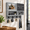 Gray, variant on Black Wall Mounted Key And Mail Holder With Dual Storage Cupboards