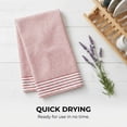 thumbnail image 2 of REGALWOVEN 100% Cotton Striped Kitchen Towels, 2 Pack Soft Absorbent Dish Towels Orange 26" x 18", 2 of 7