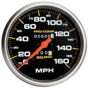 AutoMeter Gauge Speedometer 5in. 160MPH Mechanical Pro-Comp - 5154