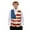 American Flag, variant on Reindeer Suit Vests for Men Size 4XL Christmas Tree Casual Formal Dress Vest Business Slim Fit Waistcoat Vest with 3 Real Pockets for Suits Tuxedo