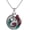 no chain, variant on Men's Copper Retro Elegant Cut Out Pisces Playing in the Water Koi Carp Fish Pendant Necklace Aged Process Chinese Style