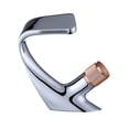 thumbnail image 2 of Grifo de cascada perfecl para bañera y lavabo acabado Plata oro y rosa, 2 of 8