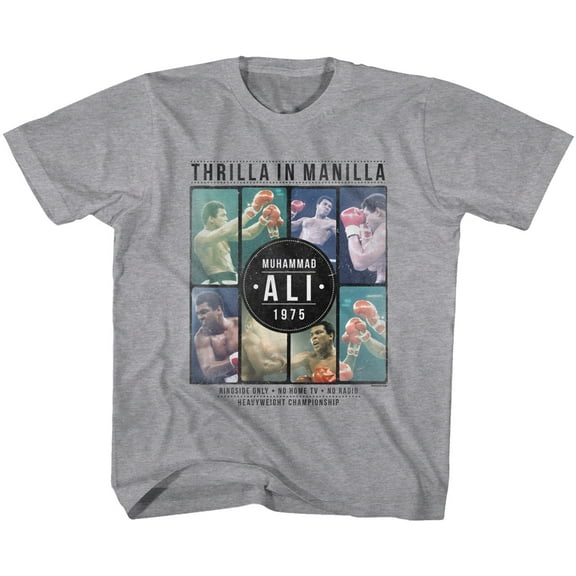 Muhammad Ali Collage Gray Heather Youth T-Shirt