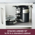thumbnail image 2 of Juego de utensilios de cocina Anolon SmartStack, anodizado duro, 10 piezas, negro, 2 of 8