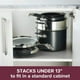 thumbnail image 2 of Juego de utensilios de cocina Anolon SmartStack, anodizado duro, 10 piezas, negro, 2 of 8