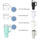 thumbnail image 4 of Bandeja de cubitos Molde de hielo de silicona Hielo sin BPA para vaso de 20-40 oz Azul 3 piezas, 4 of 4