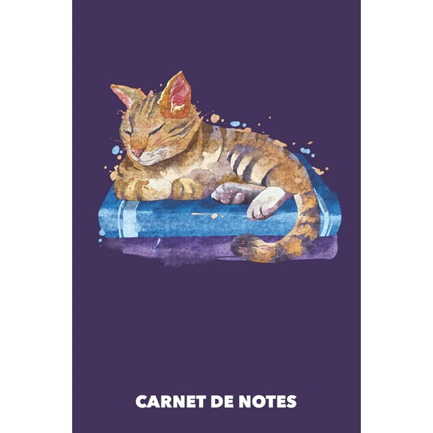 Carnet De Notes Chat Dormant A5 Blanc 1 Pages Pour Proprietaires De Chats Paperback Walmart Com Walmart Com