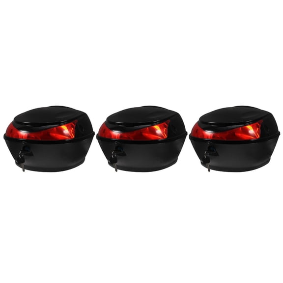 Foxnovo Motorcycle Rear Box Lockable Storage Carrier for Travel 3Pcs