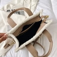 thumbnail image 1 of Bolsa Bolso de mano de invierno, bolso de viaje con letras a la moda, informal, suave para fiesta (caqui) Tmvgtek Para estrenar, 1 of 3