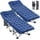 (2 Packs)Gray Stripes Bed w/Navy Cotton Mat